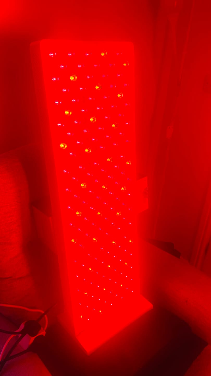 Customer photo review of bodybud™ Mega NIR Red Light Therapy Panel