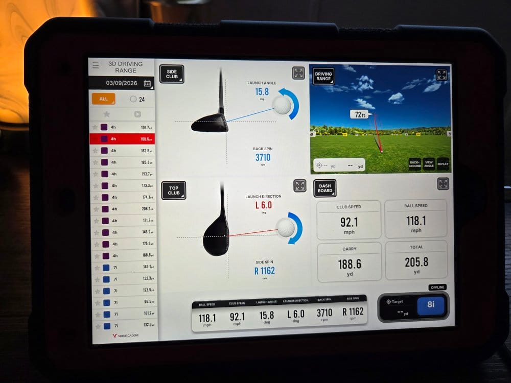 Customer photo review of Swing Caddie SC4 PRO Golf Launch Monitor + Simulator (Refurbished)