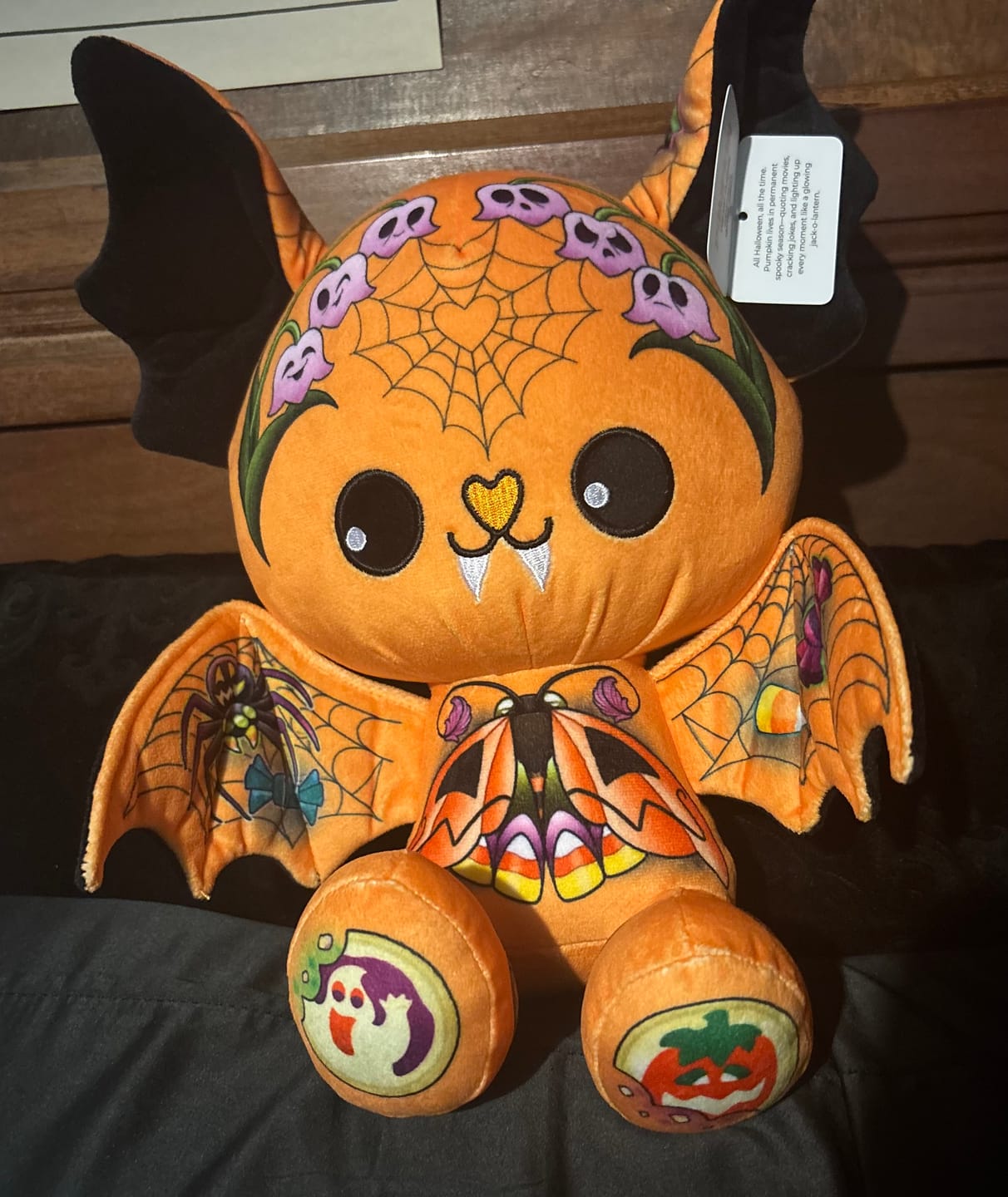 Customer photo review of Pumpkin the Bat Plushie