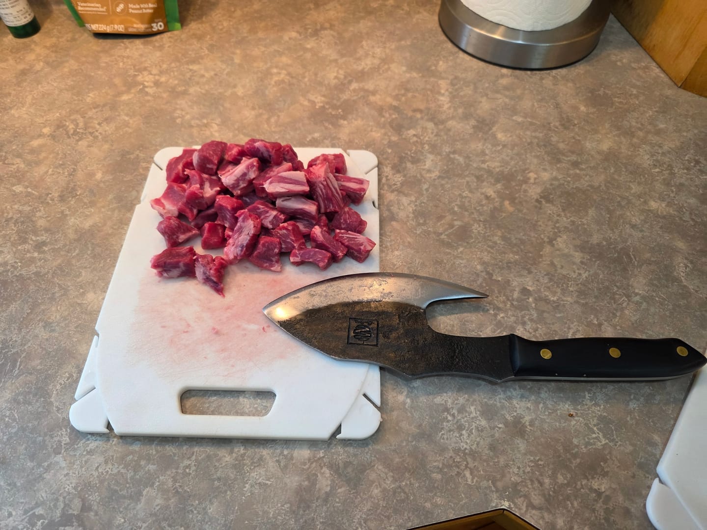 Customer photo review of Machado 6.6" Butcher Knife