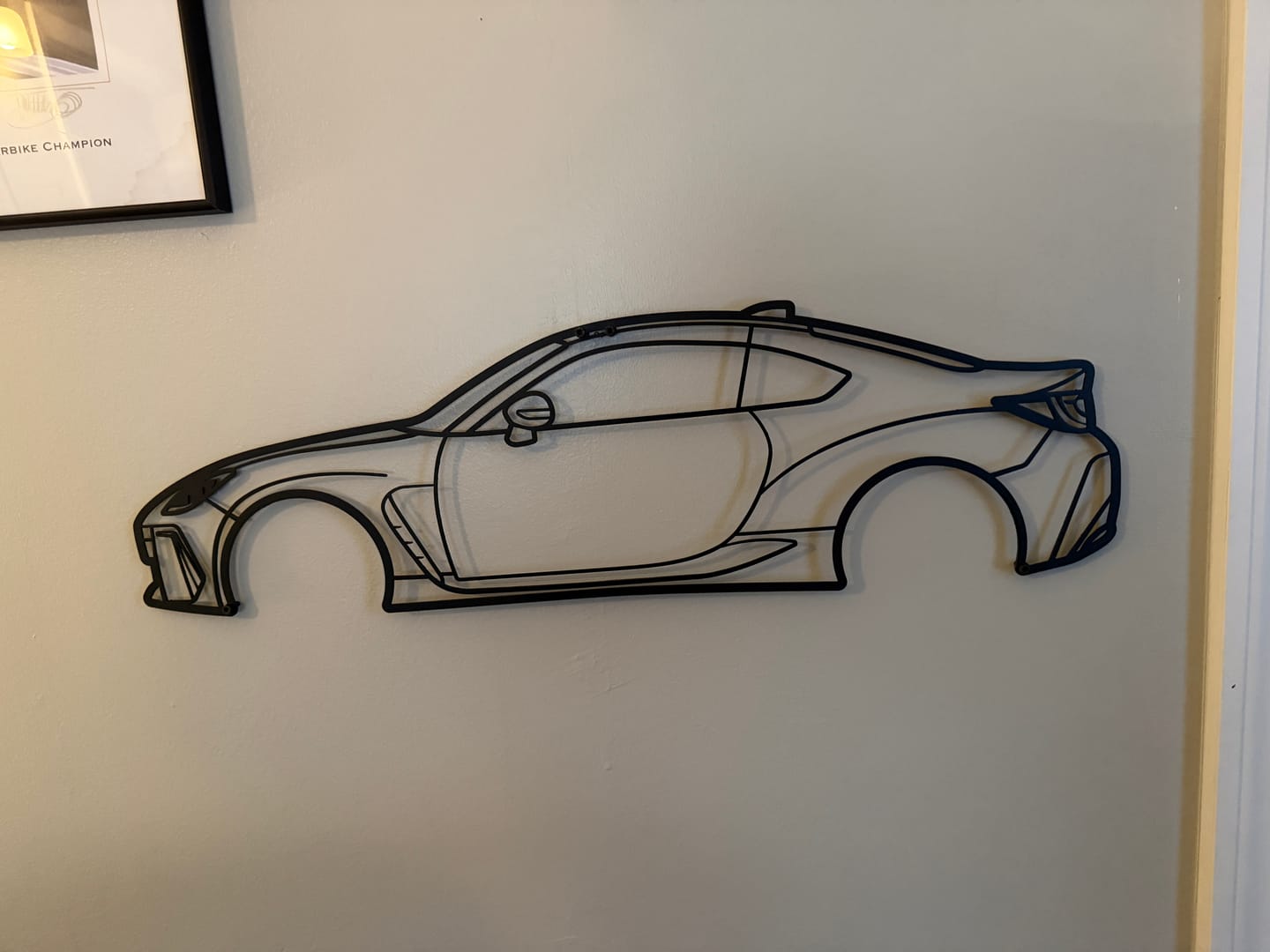Customer photo review of Your Personalized Car Metal Wall Art - MT1113