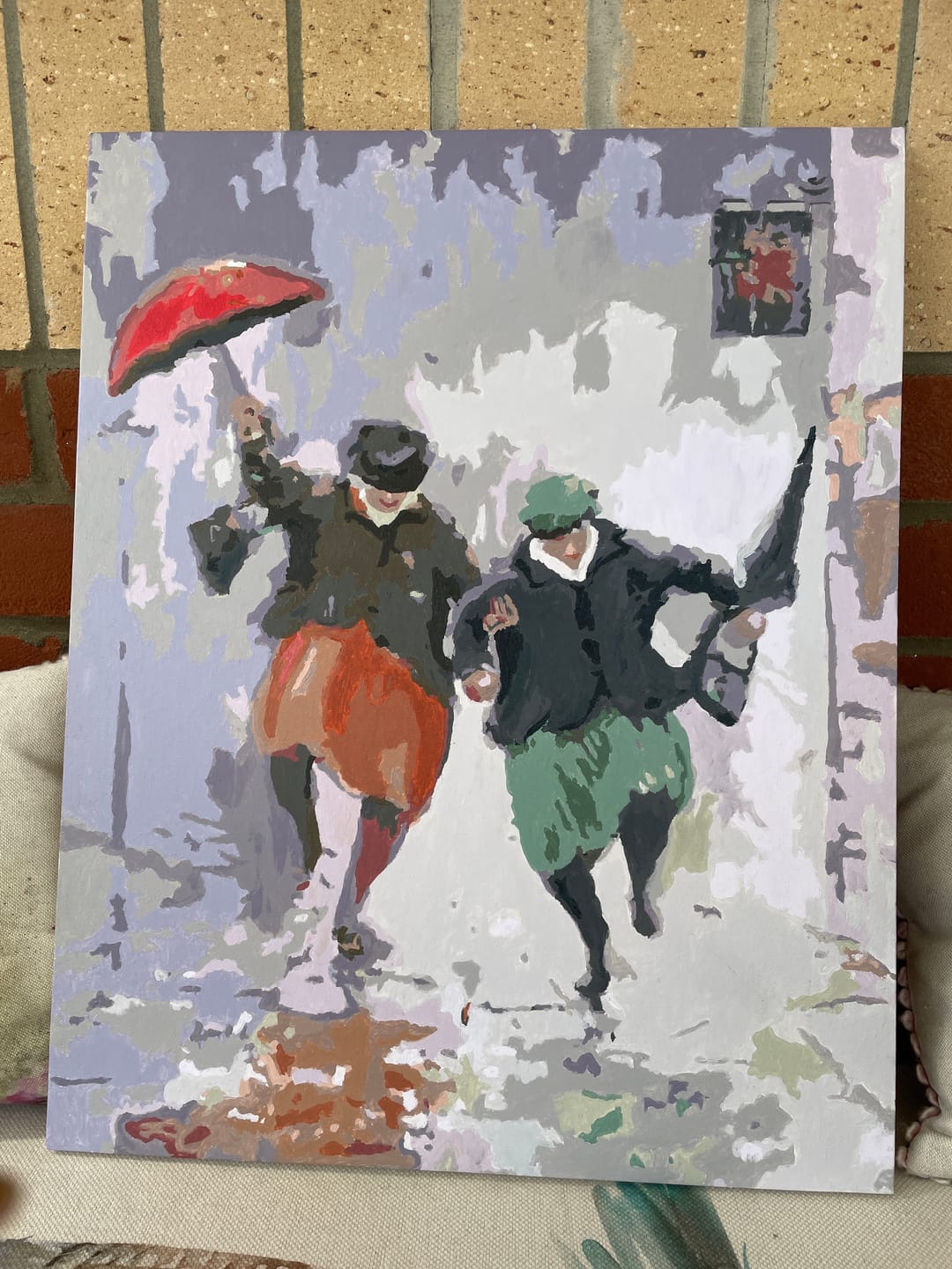 Customer photo review of Happy Retirees | Paint by Numbers