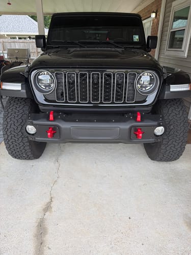 Customer photo review of Jeep Wrangler JK/JL/JT Front Shackle Tab Kit (Rated 10,000-lbs Tensial Strength Tow Point)