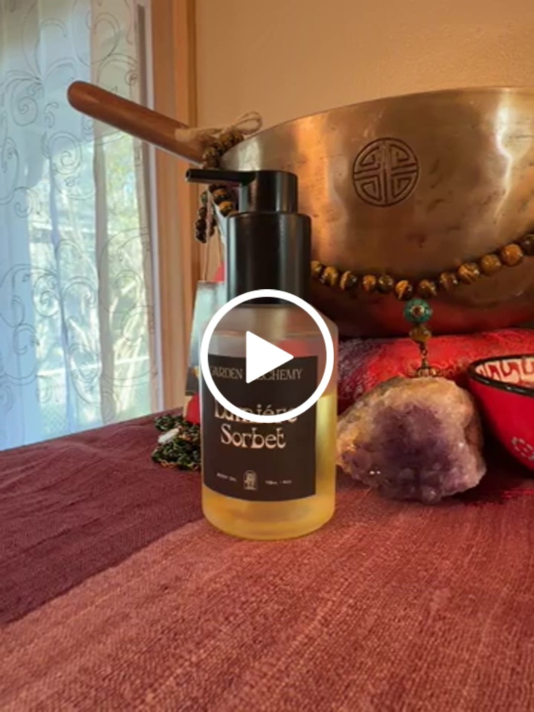 Customer video review of LUMIERE SORBET BODY OIL