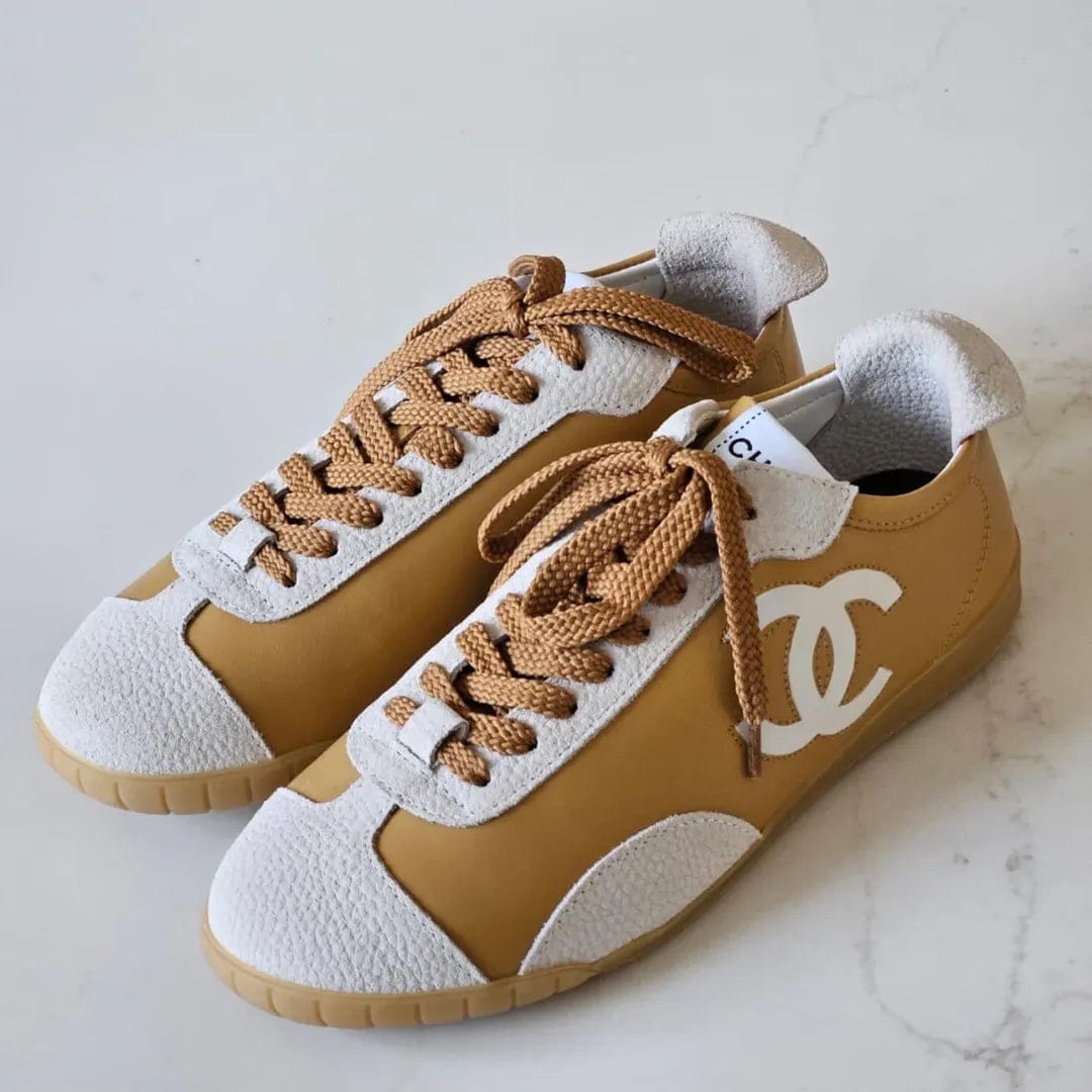 Customer photo review of CC 2026 Sneakers Calfskin and Embossed Suede Calfskin