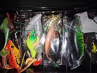 Customer photo review of Fishing Lures Kit Worth Every Penny, Selected Fishing Lures & Tackle Kit for Freshwater Fishing, Economic Giftable Premium Starter Fishing Gear Set Available [WM]