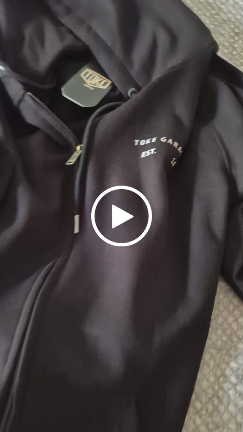 Customer video review of Poleron Full Zipper Negro Hombre Fuel