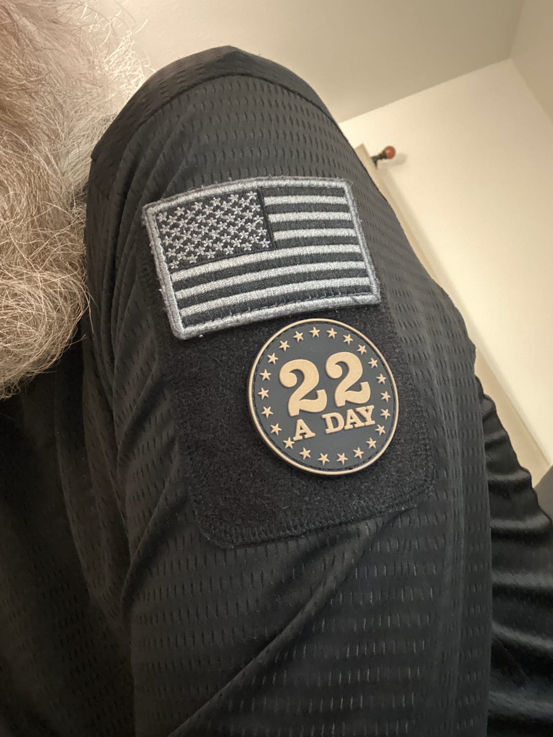 Customer photo review of 22 A Day Velcro Patch