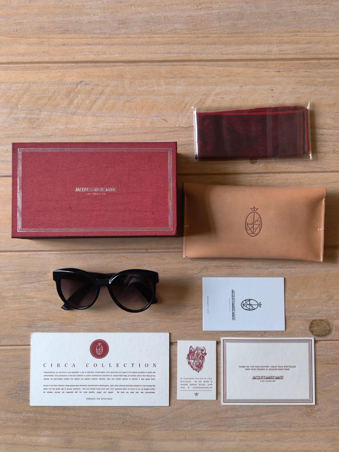 Customer photo review of JACQUES MARIE MAGE JMMCE26 CLEO Limited Edition 31/200 Sunglasses NEW