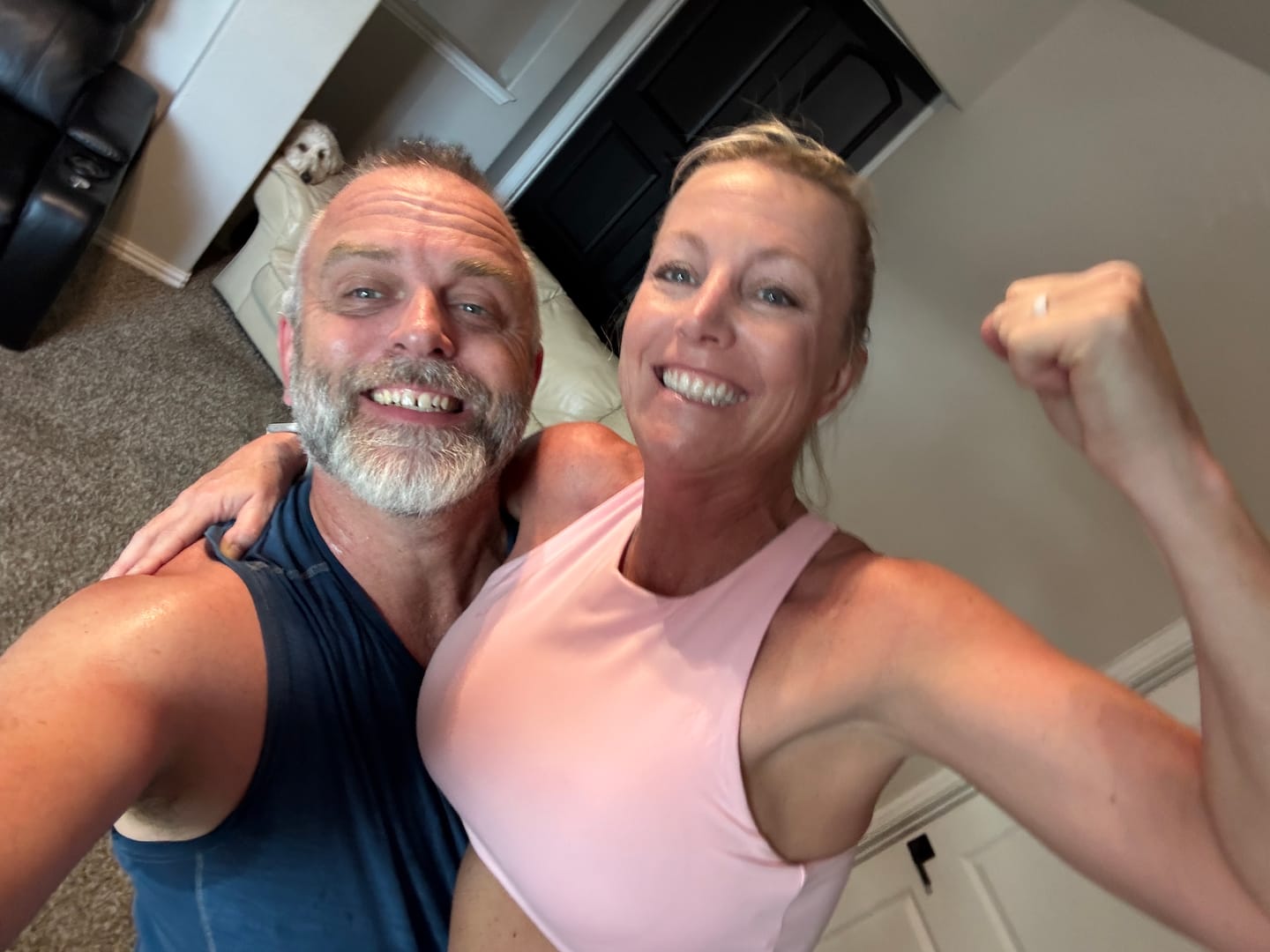 Customer photo review of ESSENCE High Neck Racerback Sports Bra