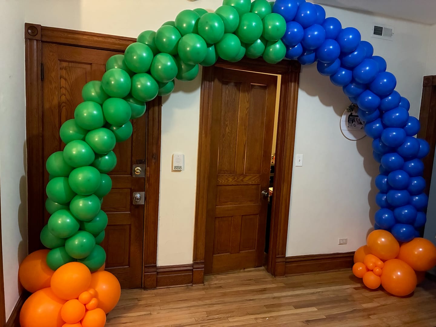 Customer photo review of 10x8ft Aluminum Alloy Tube Arch Balloon Flower Stand For Wedding Birthday Baby Shower