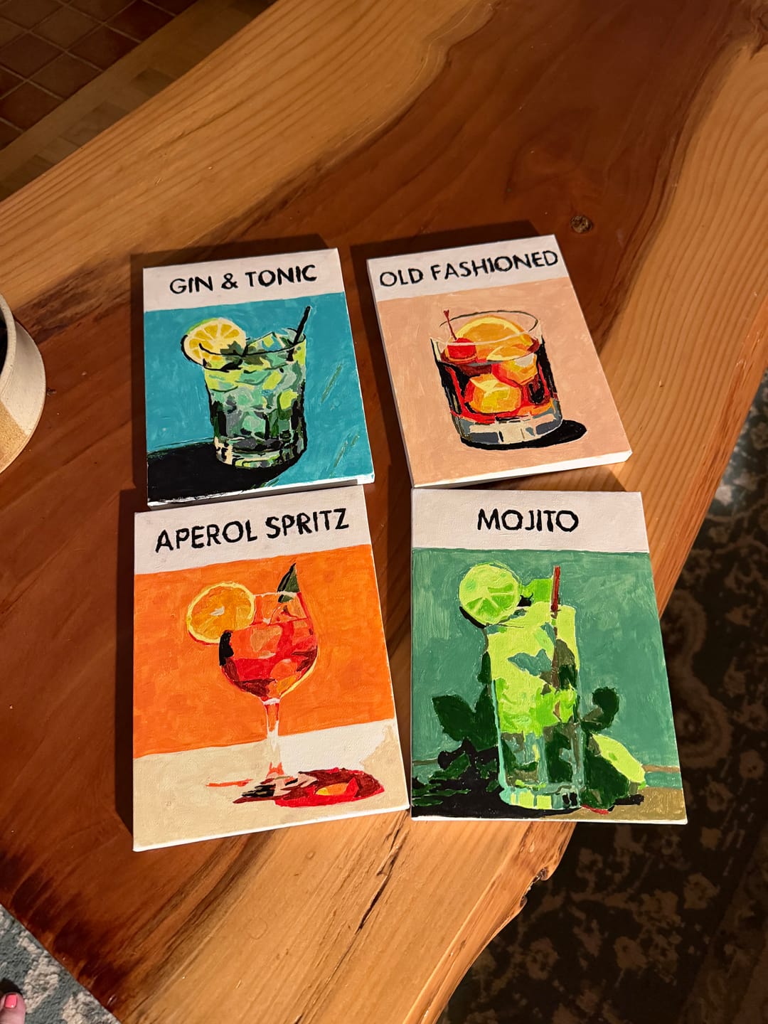 Customer photo review of 6 Mini Paintings - Cocktail Deluxe Set
