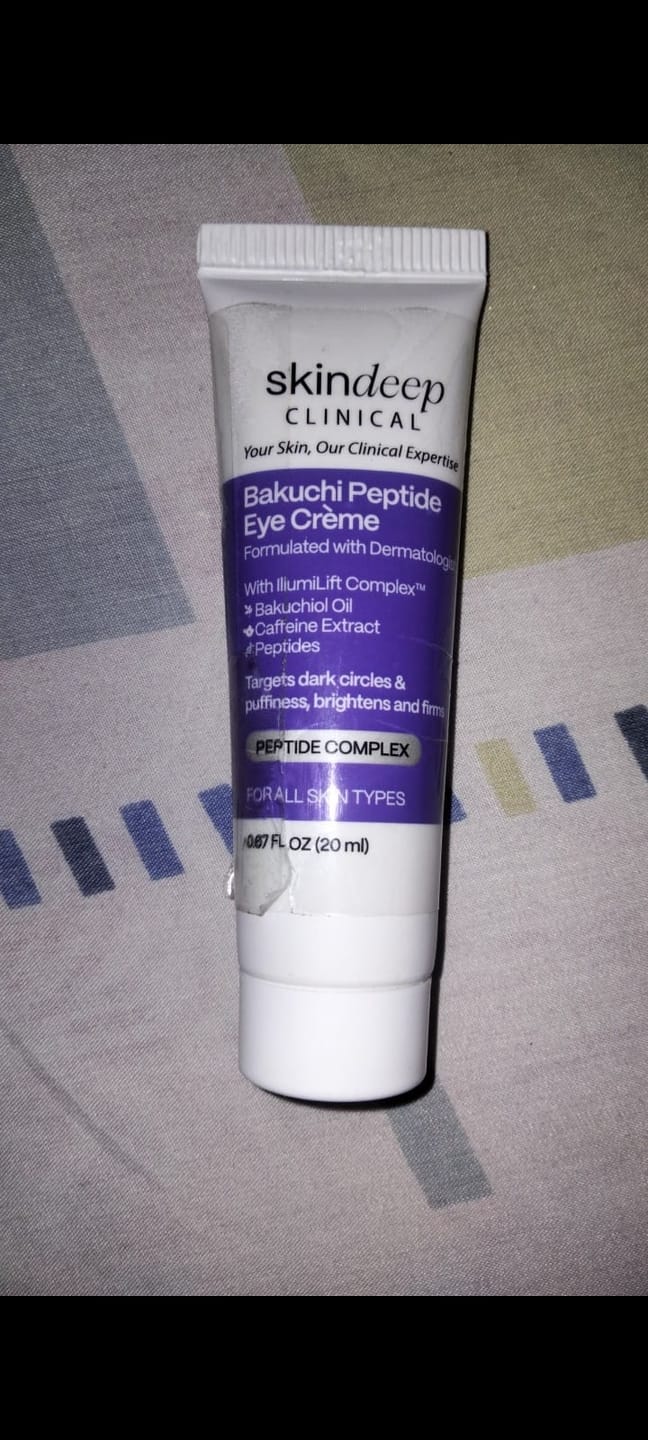 Customer photo review of Bakuchi Peptide Eye Crème