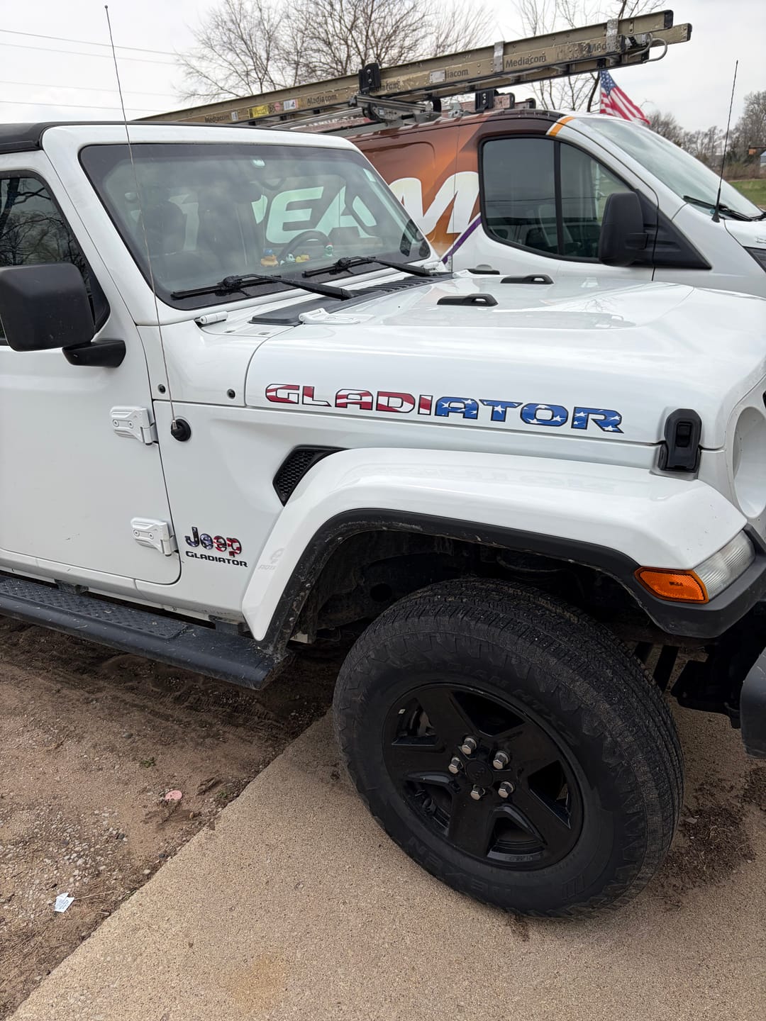 Customer photo review of Gladiator Hood Lettering - American Flag