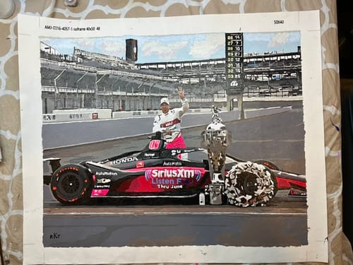 Customer photo review of Custom Paint by Numbers