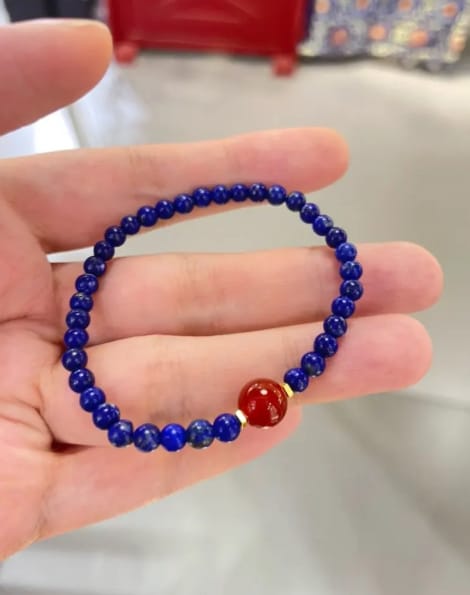 Customer photo review of Mira - Bracelet Lapis Lazuli et Agate