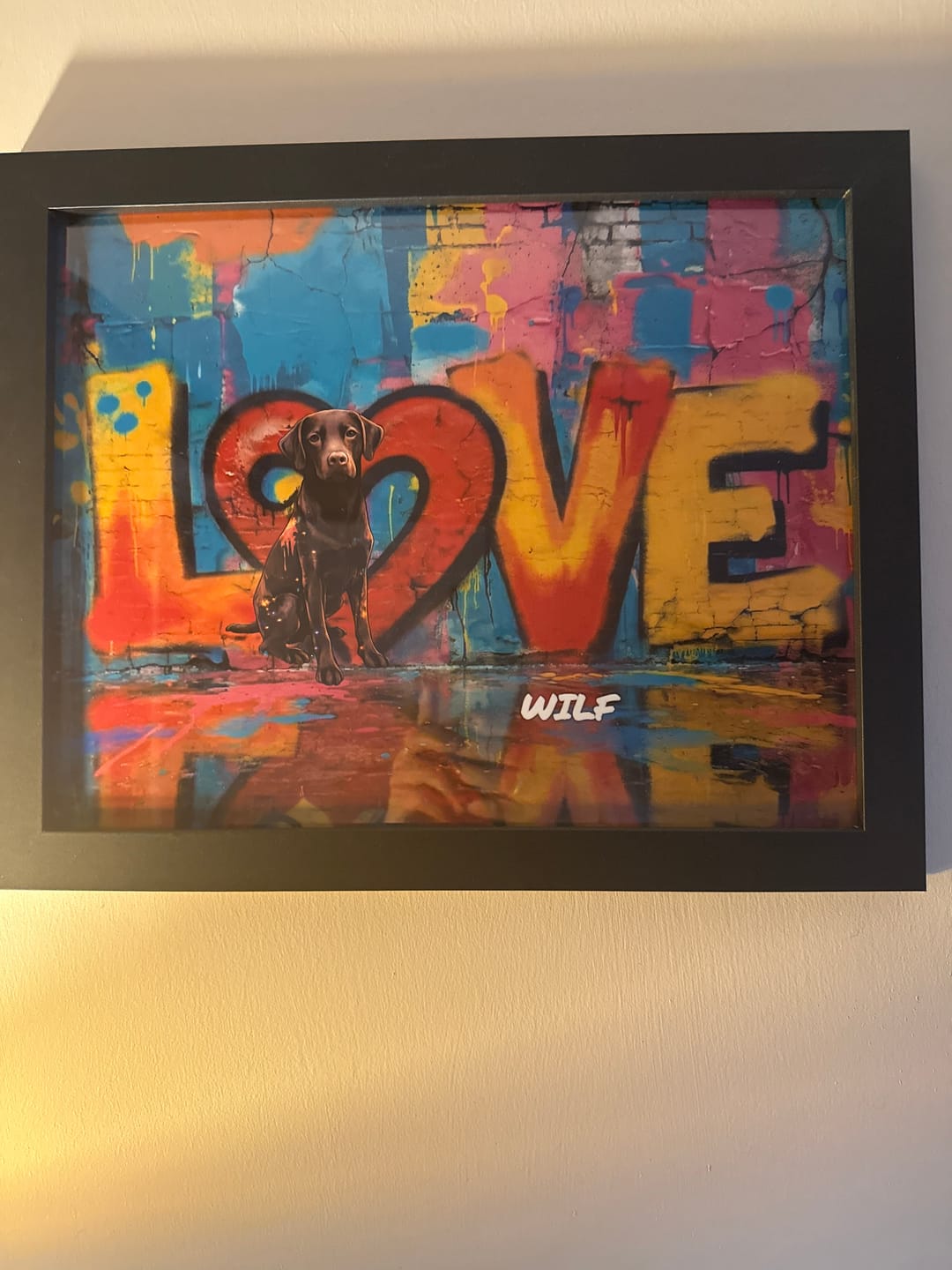 Customer photo review of Streetart -  Personalised Poster