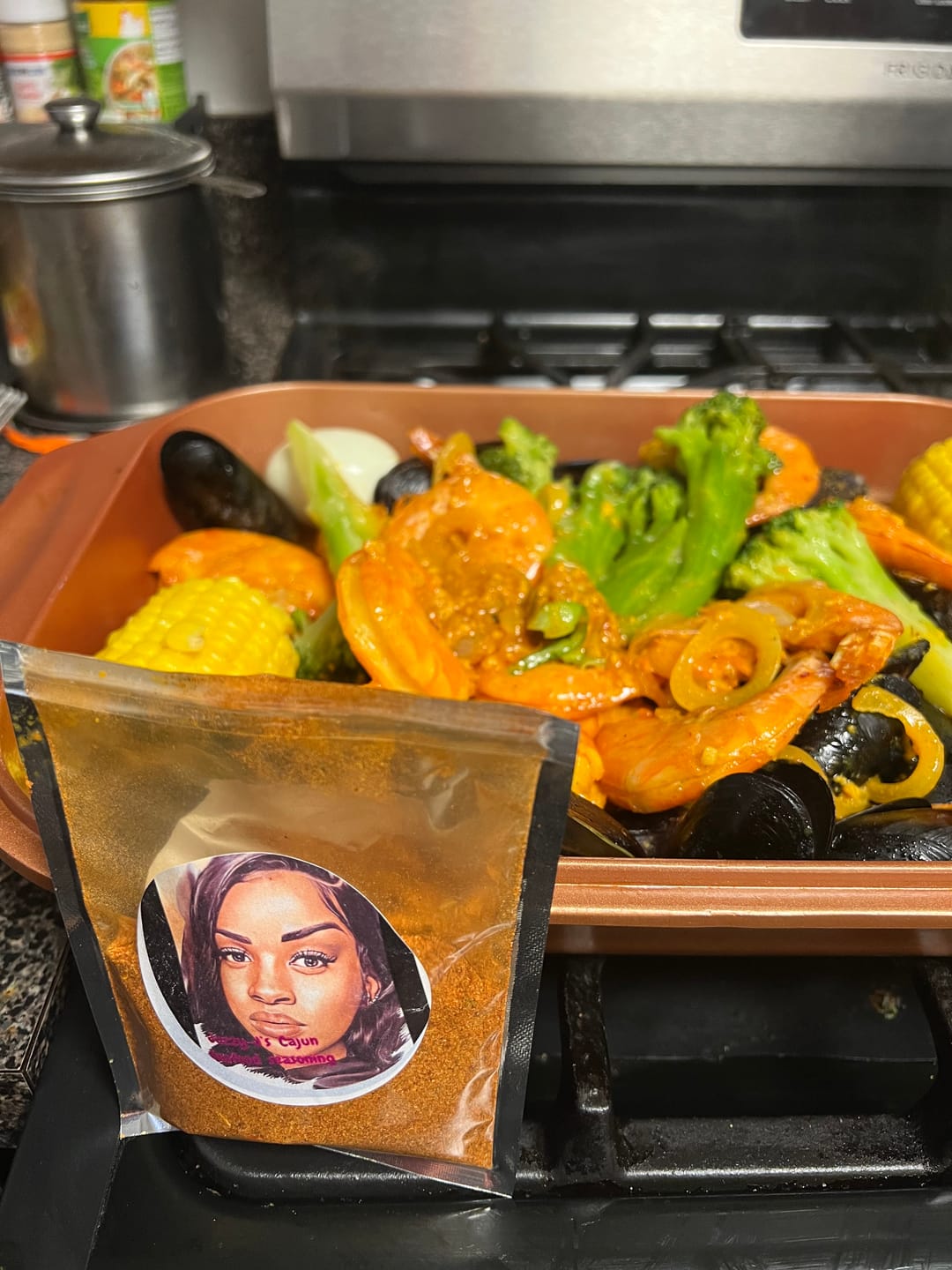 Customer photo review of Jazzyjs cajun seafood seasoning Mild