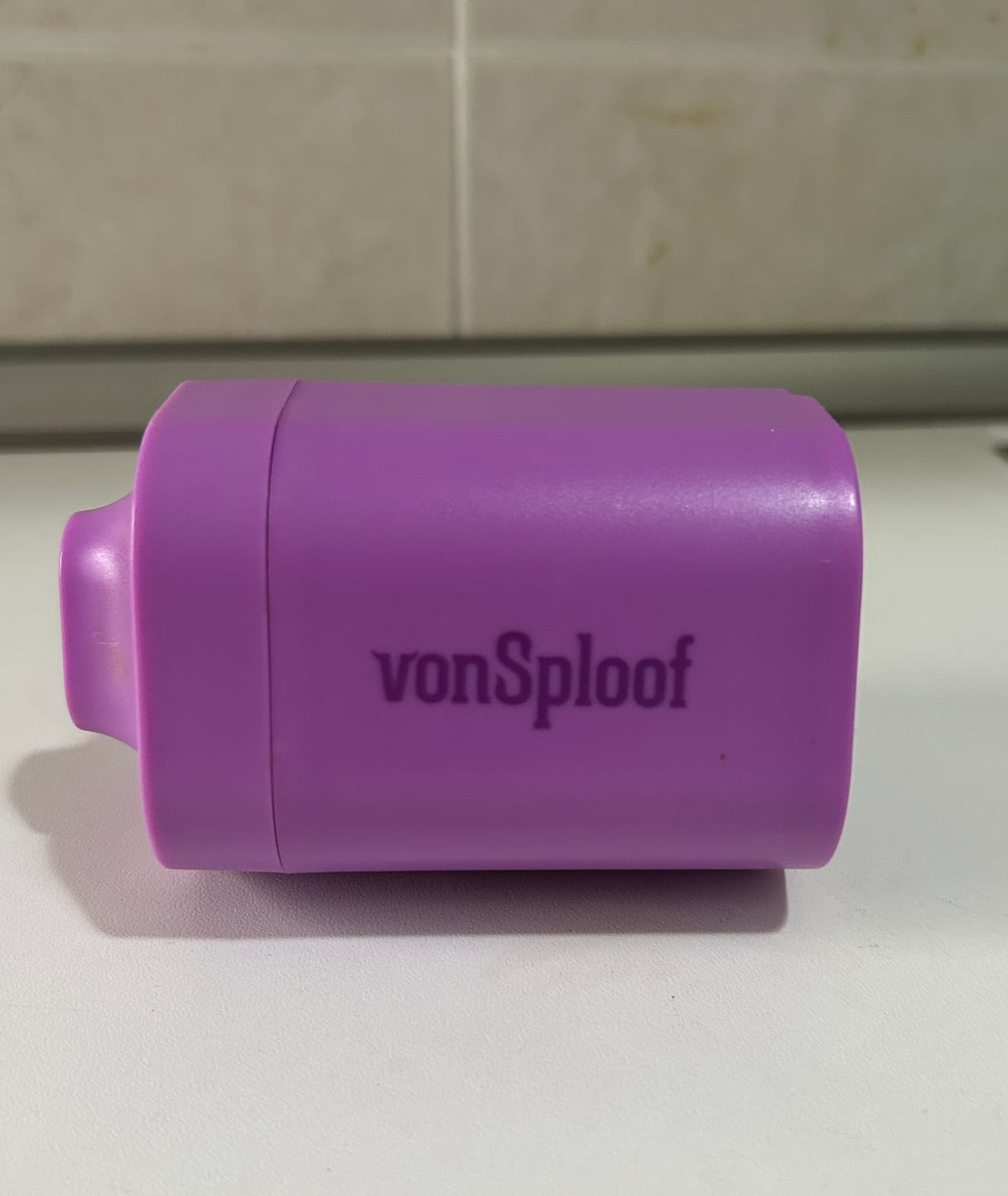 Customer photo review of Purple vonSploof Personal Air Filter