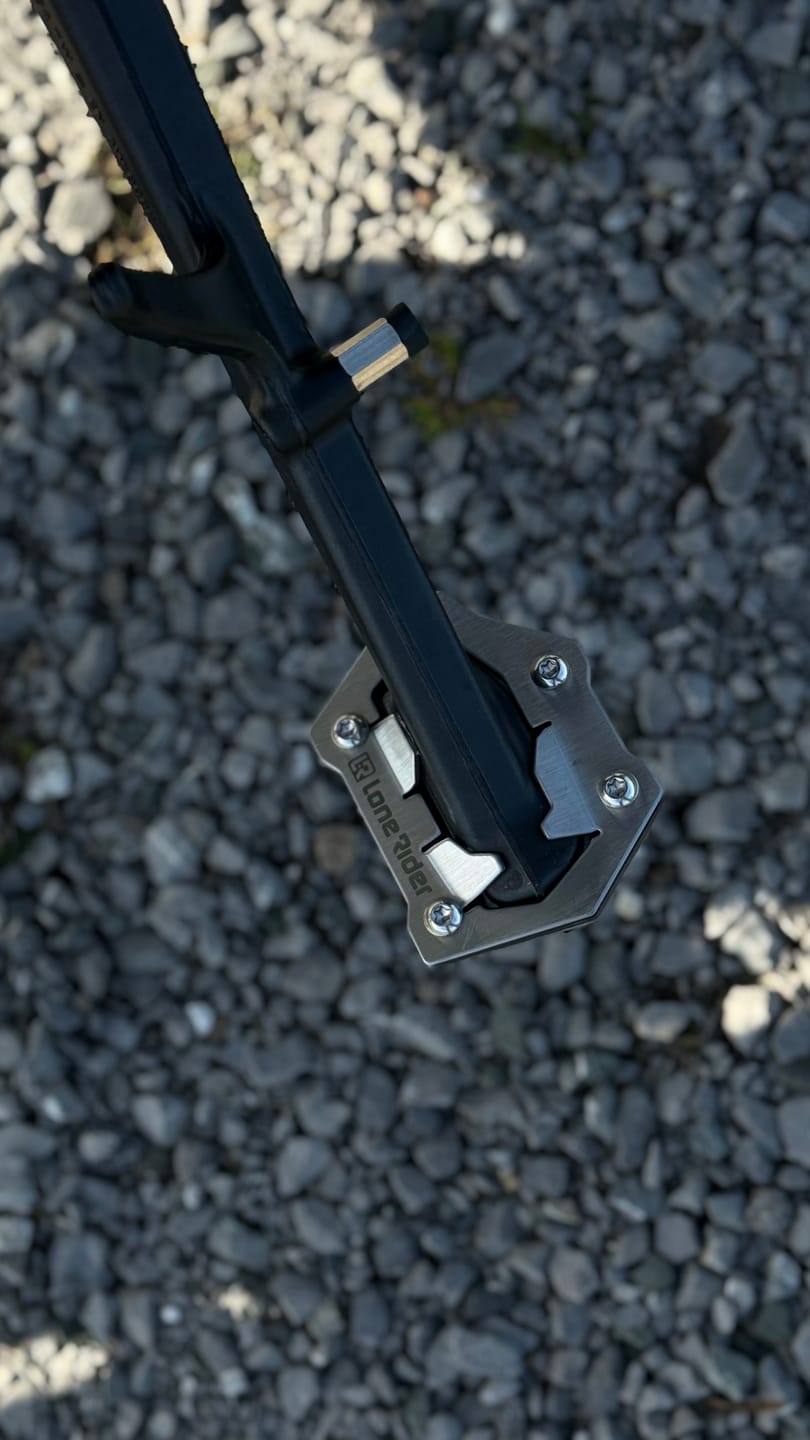 Customer photo review of Side Stand Foot Extension BMW R1300GS