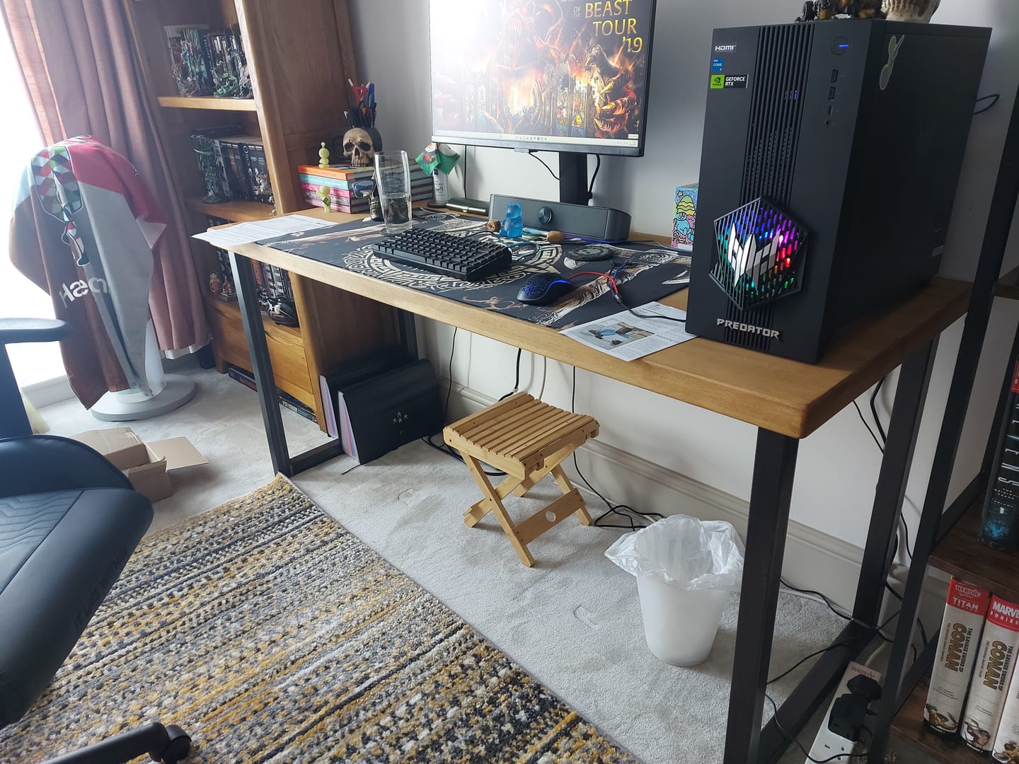 Customer photo review of Chucky Industrial Desk