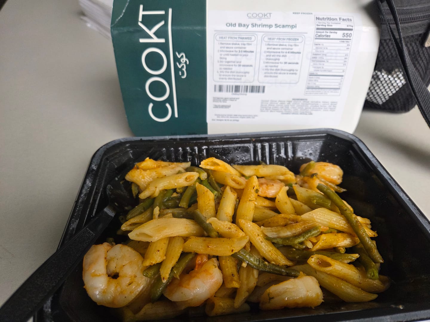 Customer photo review of Old Bay Shrimp Scampi