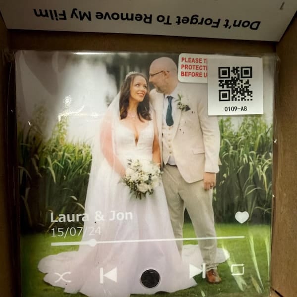 Customer photo review of Muzyczny Magnes Na Lodówkę Prezent Na Rocznice, Gra Muzykę
