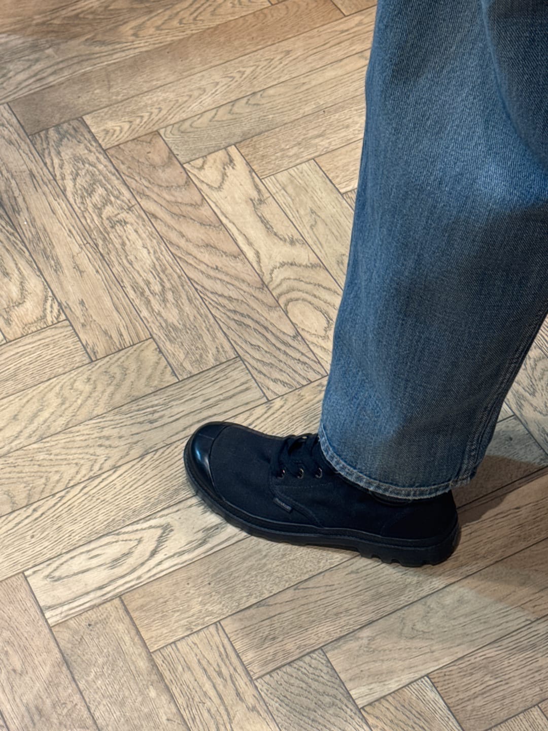 Customer photo review of נעלי קנבס גבוהות לגברים Pampa