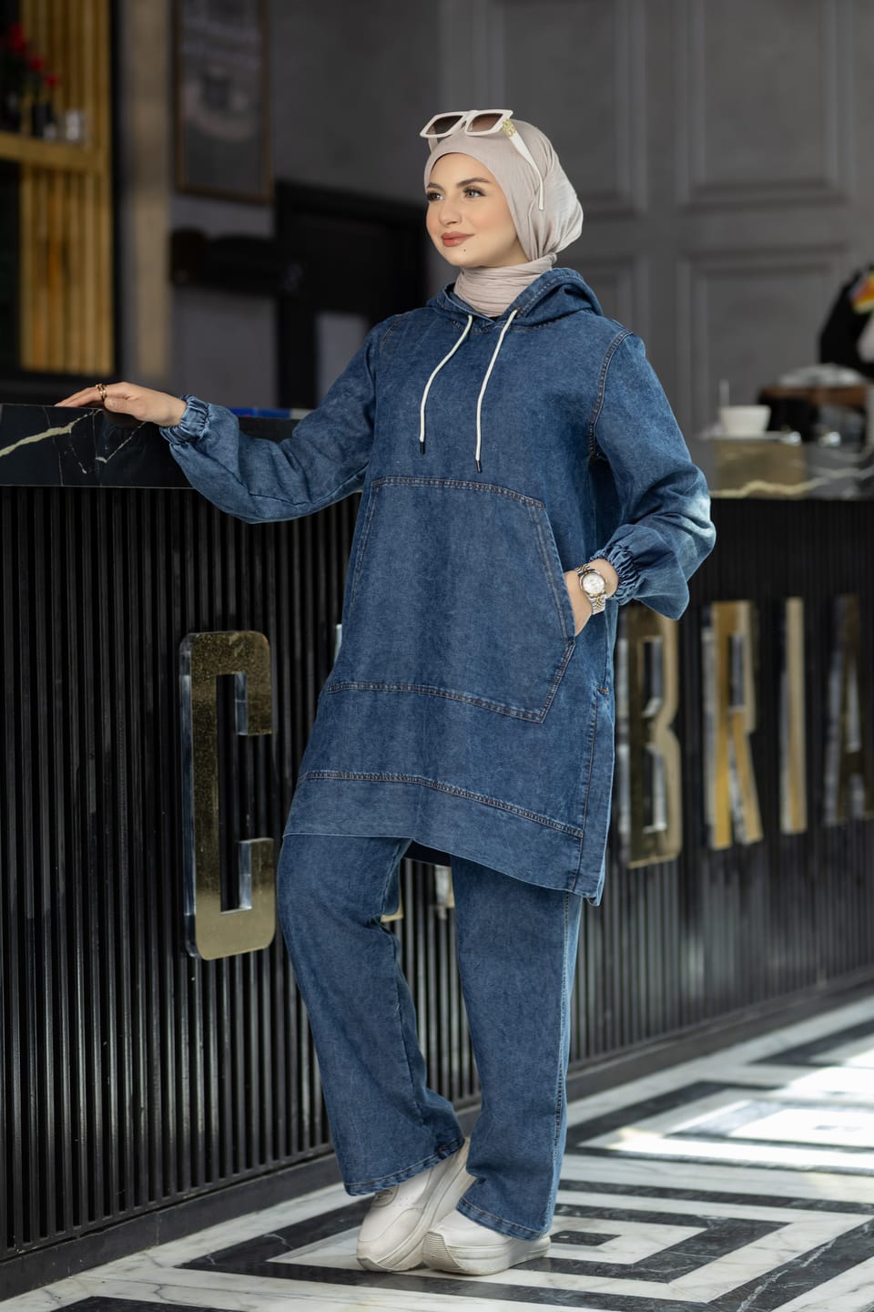 Customer photo review of Modest Denim Summer Suit 936