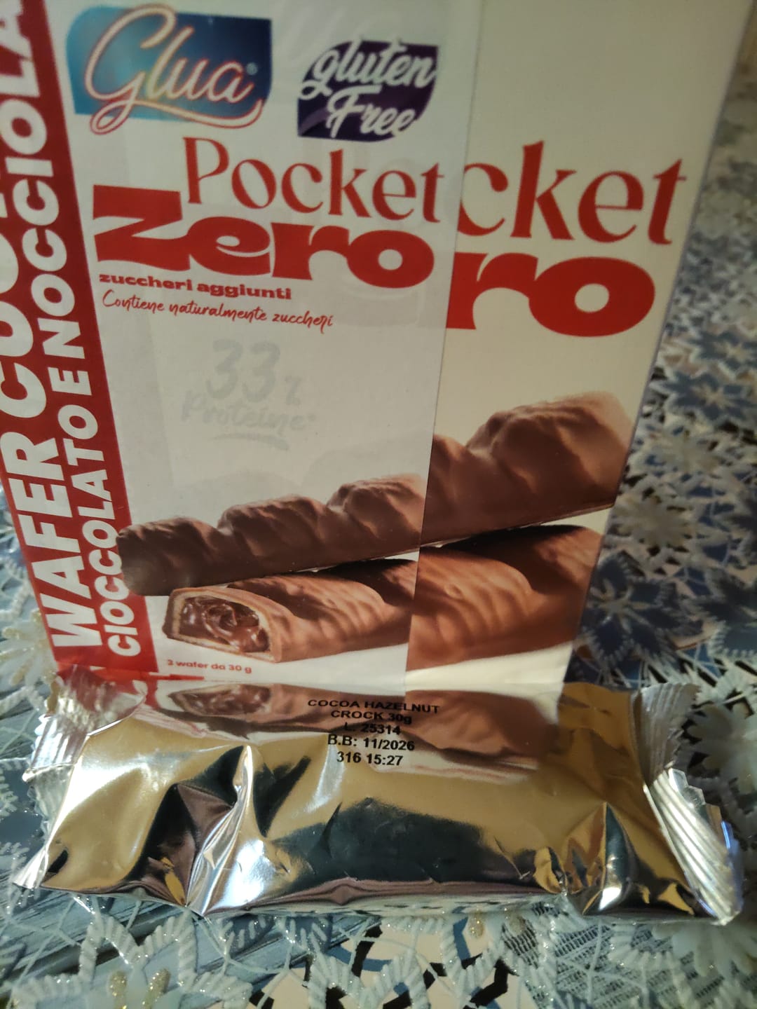 Customer photo review of Pocket Wafer cuor di cioccolato e nocciola
