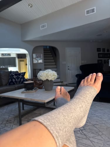 Customer photo review of StepCare Bamboo Foot Sleeve
