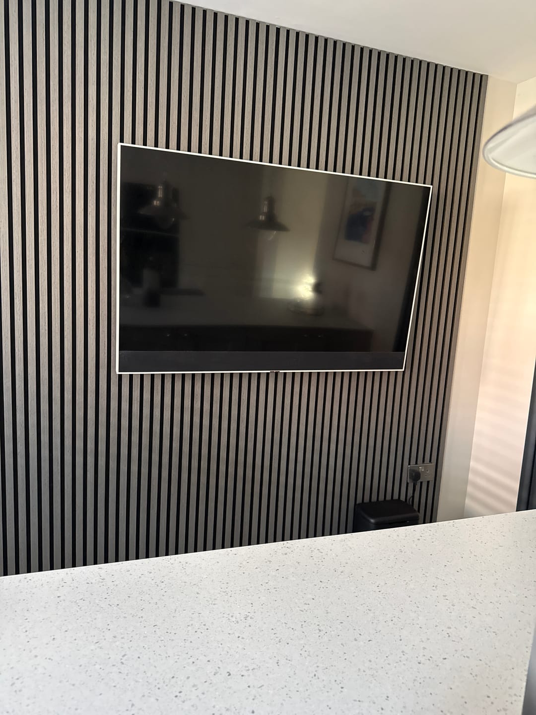 Customer photo review of Premium Acoustic Wall Panels - Light Grey