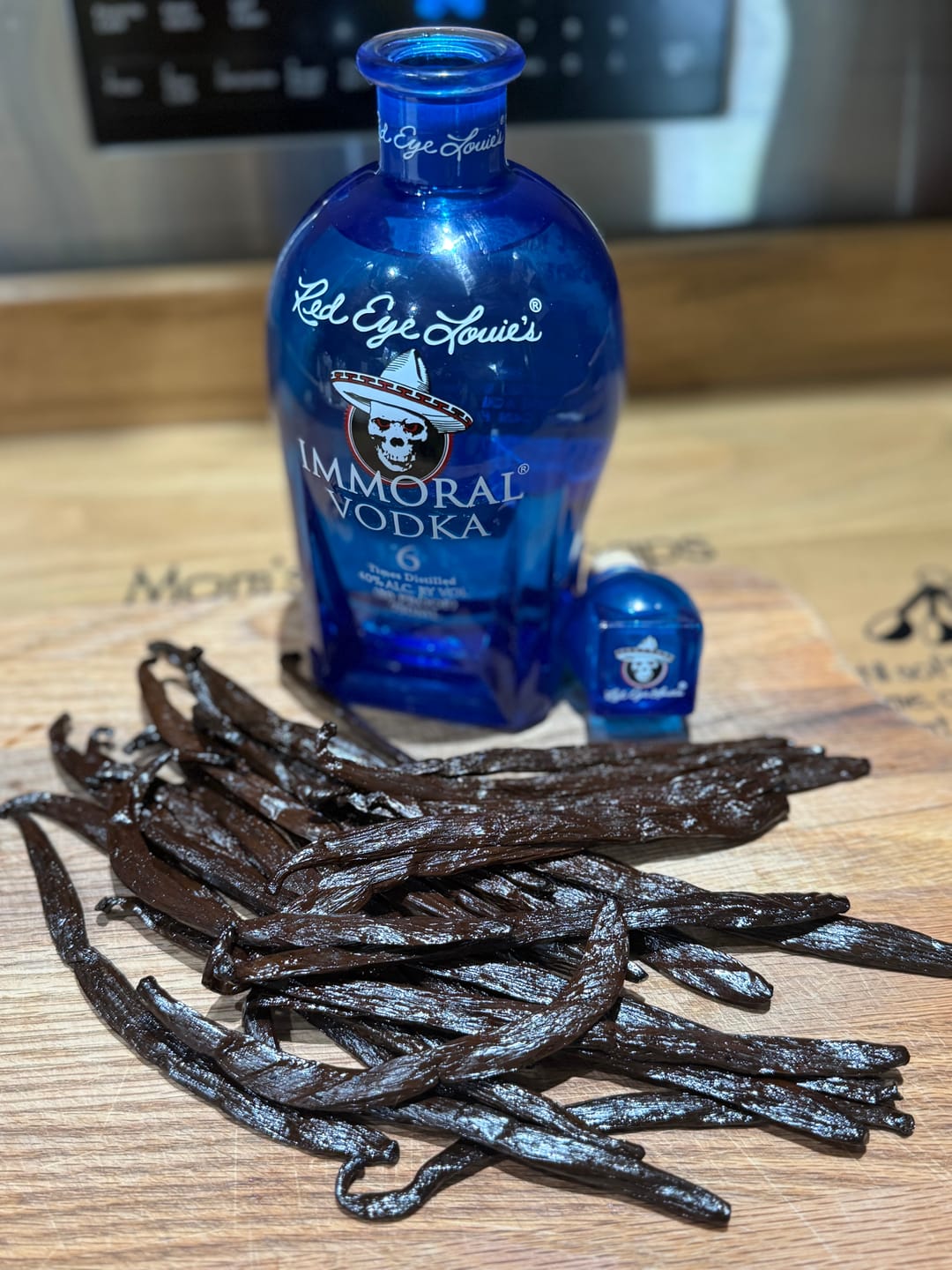 Customer photo review of Red Eye Louie's Immoral Vodka
