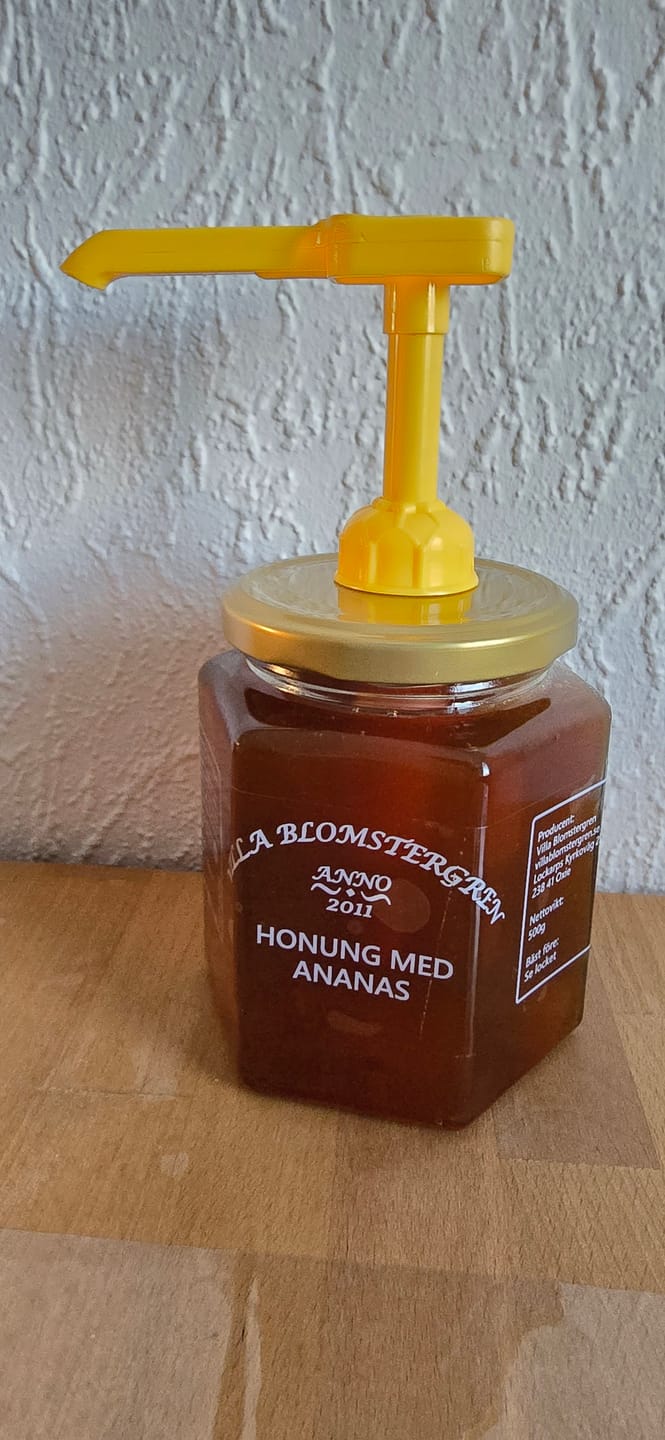 Customer photo review of 2 kg Svensk Flytande Honung (4 × 500 g) + Honungspump