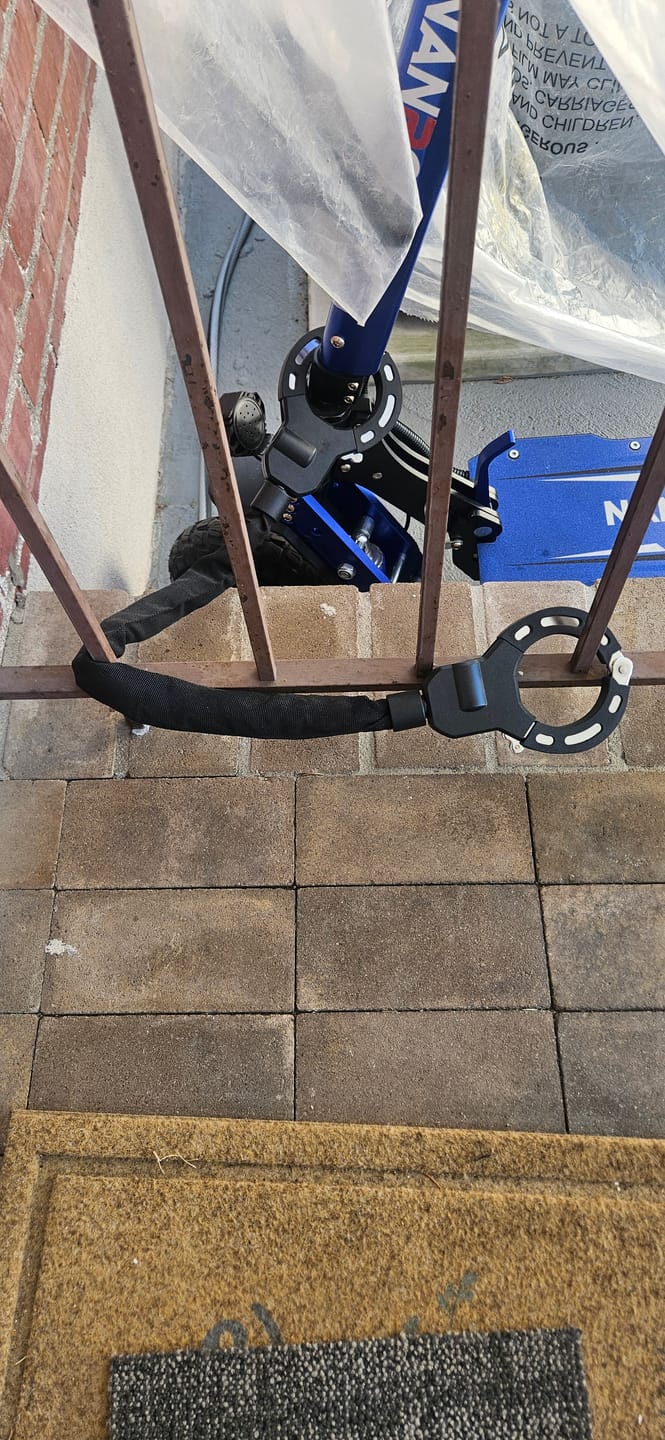 Customer photo review of Electric Scooter Chain Lock