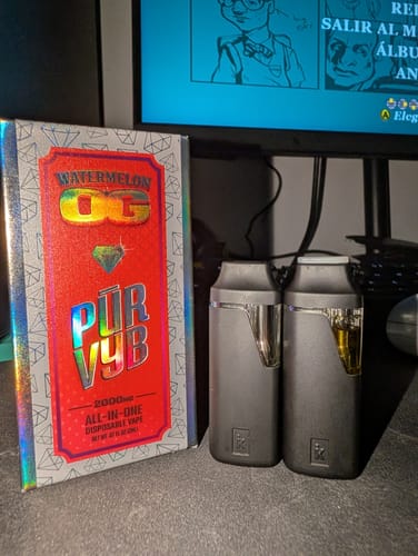 Customer photo review of PUR VYB - 2G THCa Live Resin - Watermelon OG (Indica)