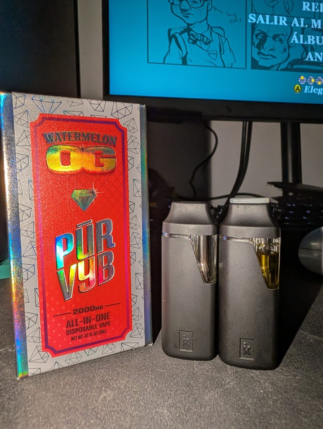 Customer photo review of PUR VYB - 2G THCa Live Resin - Watermelon OG (Indica)