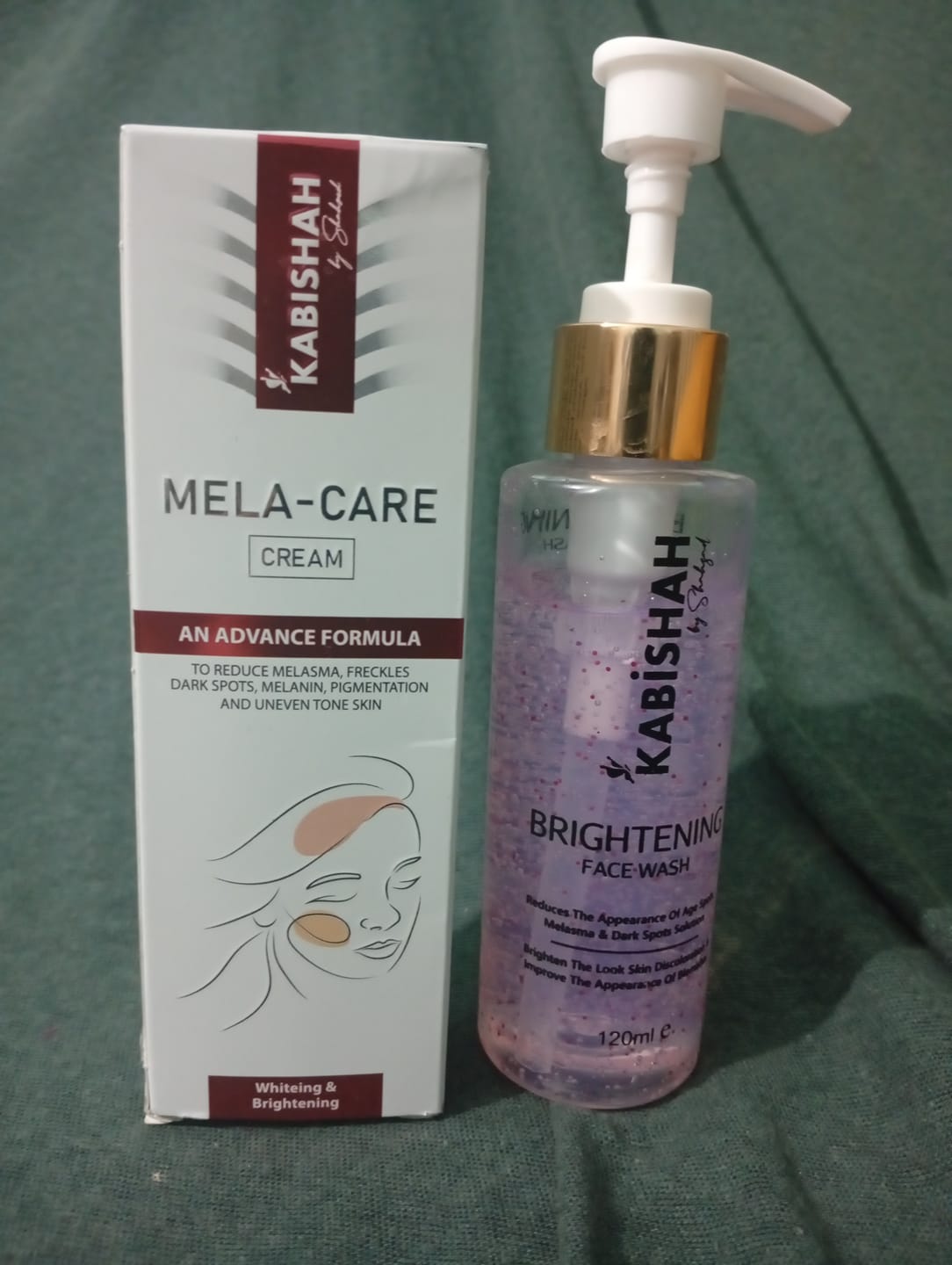 Customer photo review of Pigmentation Bundle: Face Wash & Melasma Cream Duo