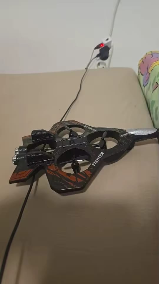 Customer photo review of LED Foam Drone for Kids | Remote Control Flying Toy Plane
