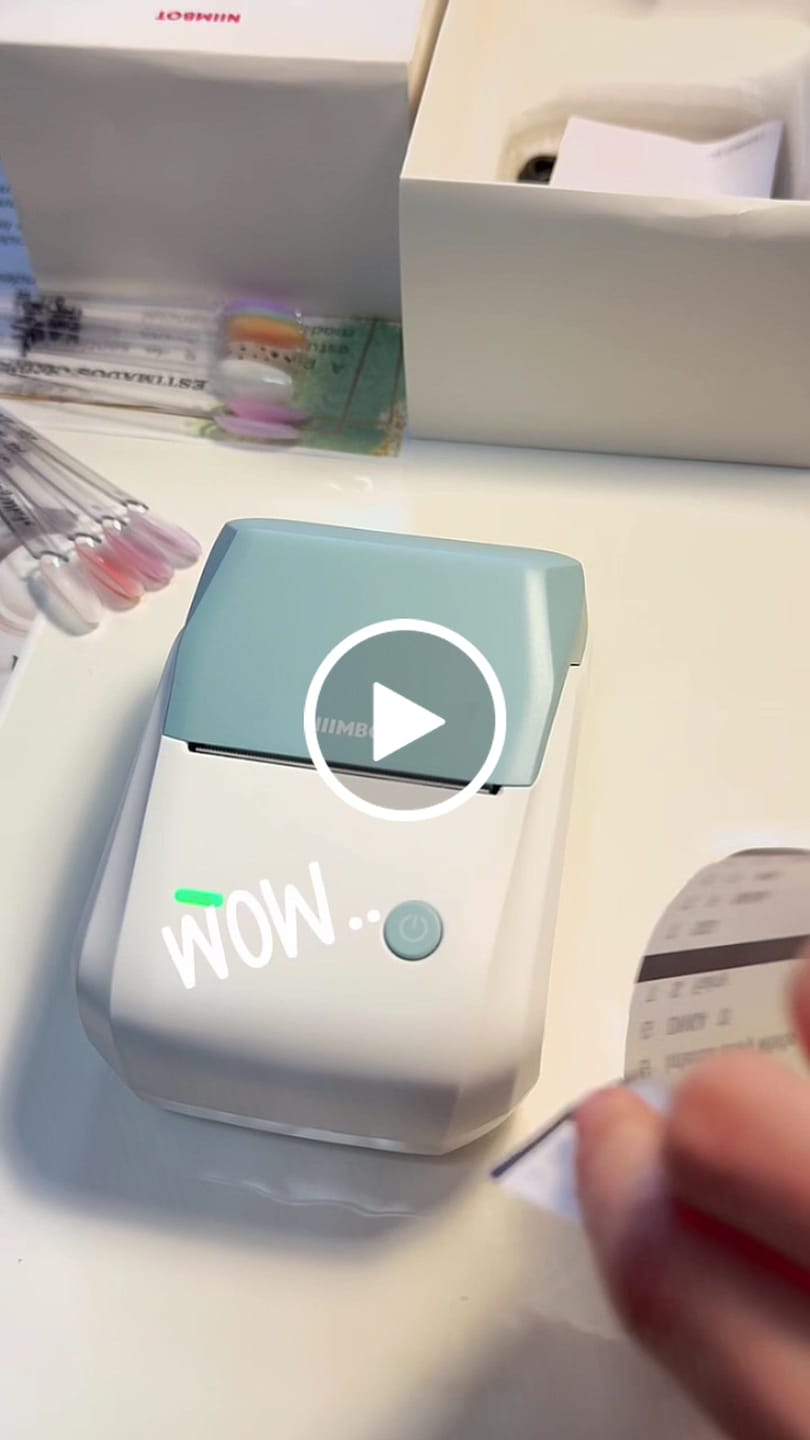 Customer video review of NIIMBOT B1 Inkless Thermal Label Printer, Create Professional Business Labels with Ease