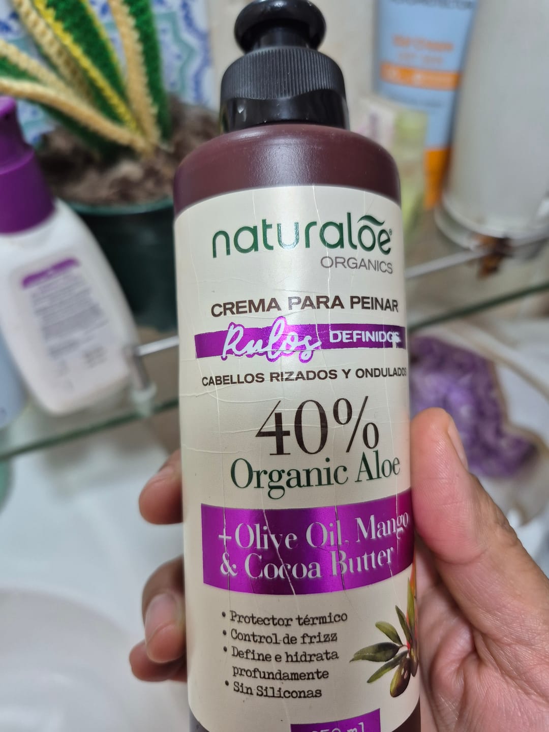 Customer photo review of Crema de Peinar Rulos Definidos 250ml