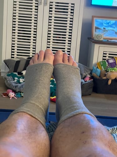 Customer photo review of StepCare Bamboo Foot Sleeve