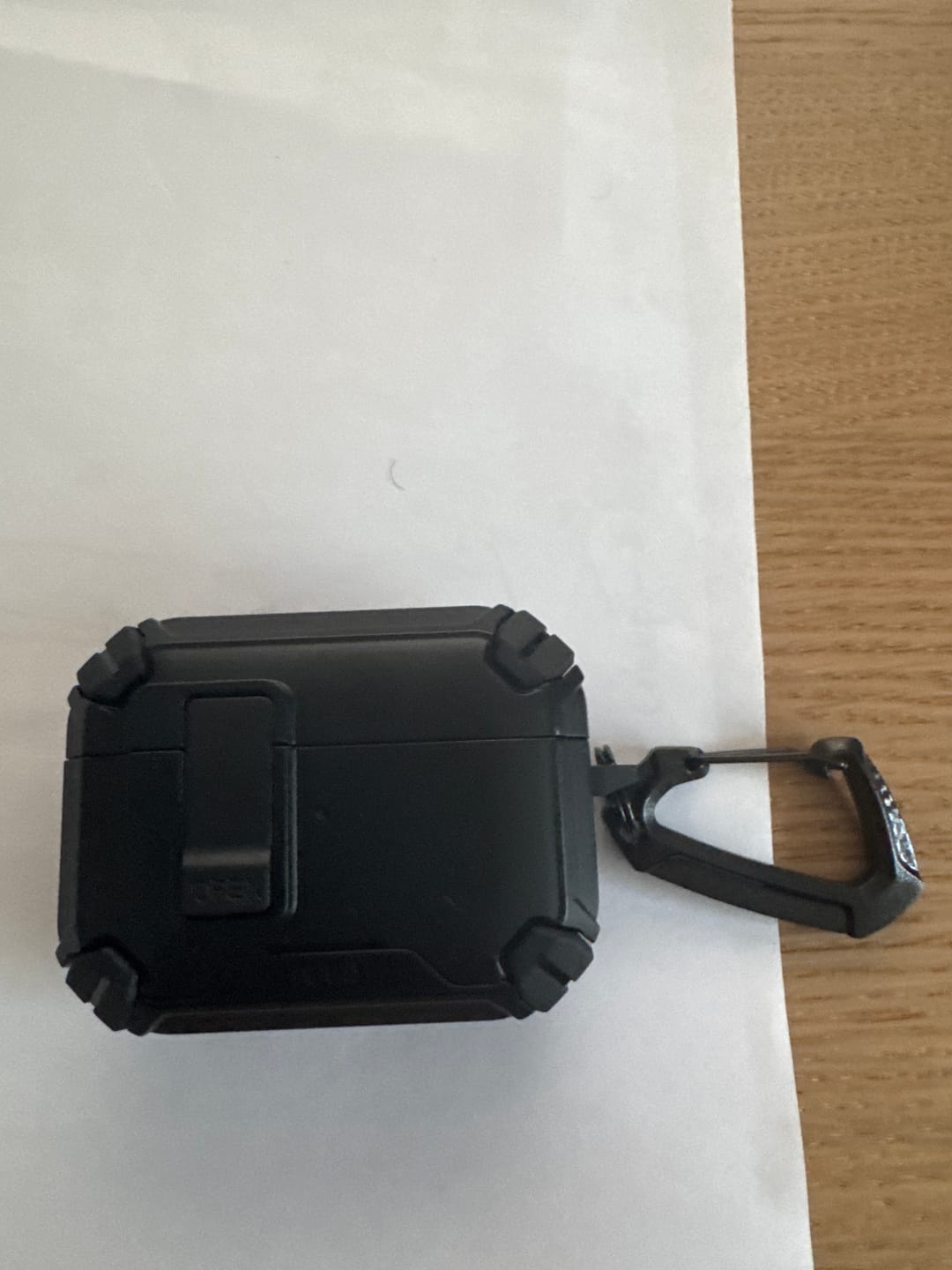 Customer photo review of Smartlock with Phone Stand Armor AirPods Case