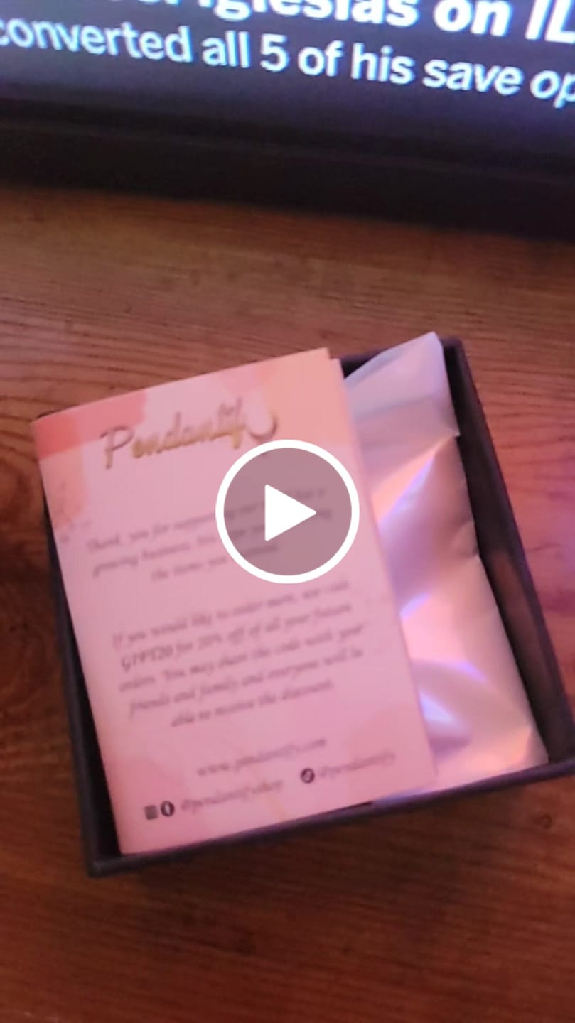 Customer video review of Diamond Studded Angel Wing Photo Necklace