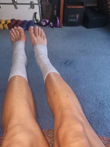 Customer photo review of StepCare Bamboo Foot Sleeve