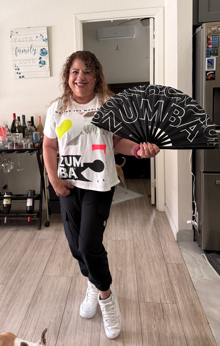 Customer photo review of Zumba 25 High Low Crew Neck Top