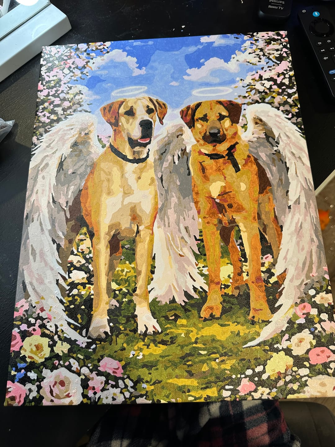Customer photo review of Custom Paint By Numbers Kit
