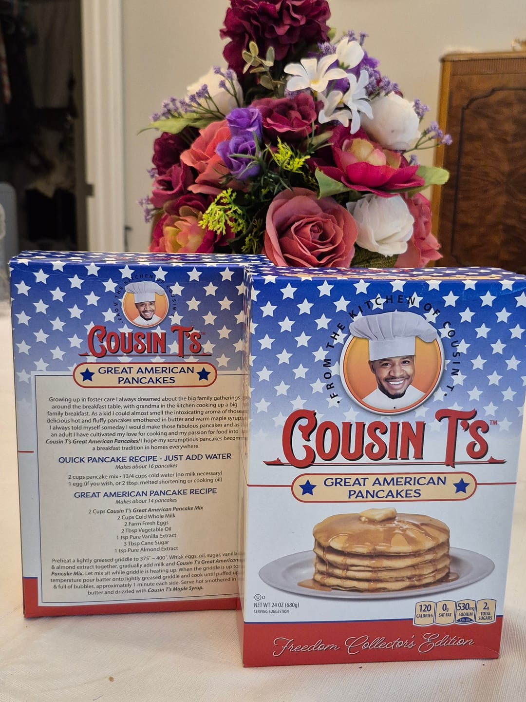 Customer photo review of Cousin T's Buttermilk Gourmet Pancake Mix