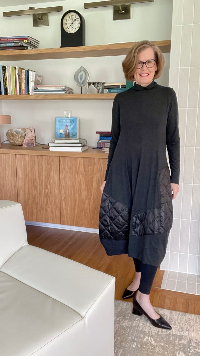 Customer photo review of Urban Lucienne Cocoon Dress, Black