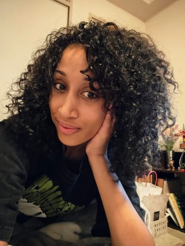 Customer photo review of At-home keratin treatment kit